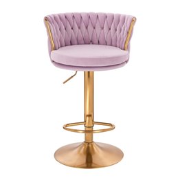 Barová otočná stolička Baroko velur Vres