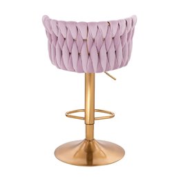 Barová otočná stolička Baroko velur Vres